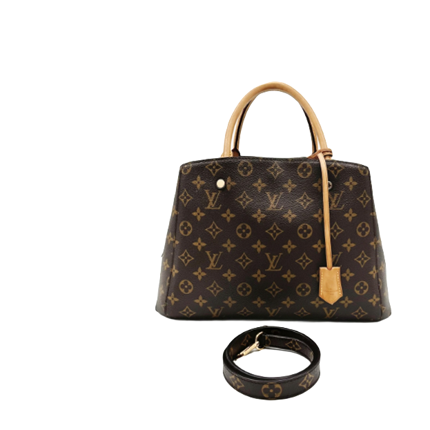 99新 LouisVuitton/路易威登 老花蒙田手提斜挎包