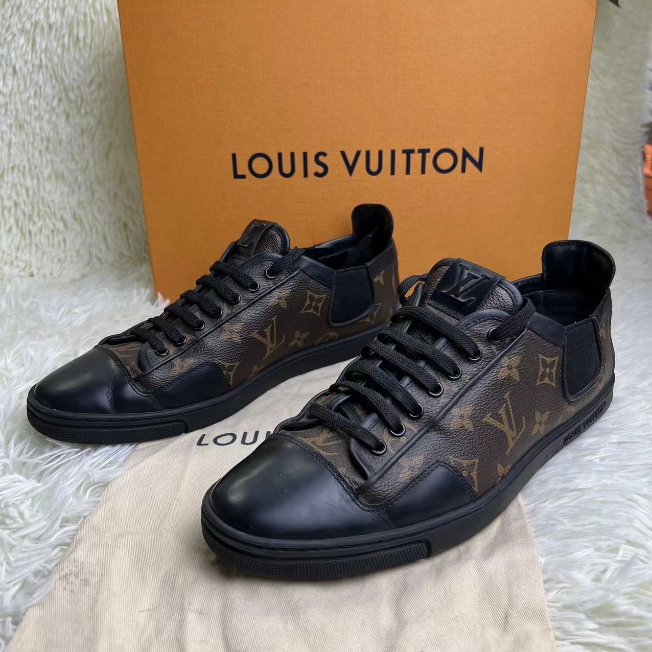 【95新】LV棕色老花贝壳头板鞋 40.5欧码