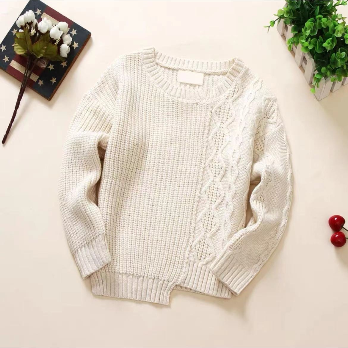 女童冬季新款针织毛衣D5071