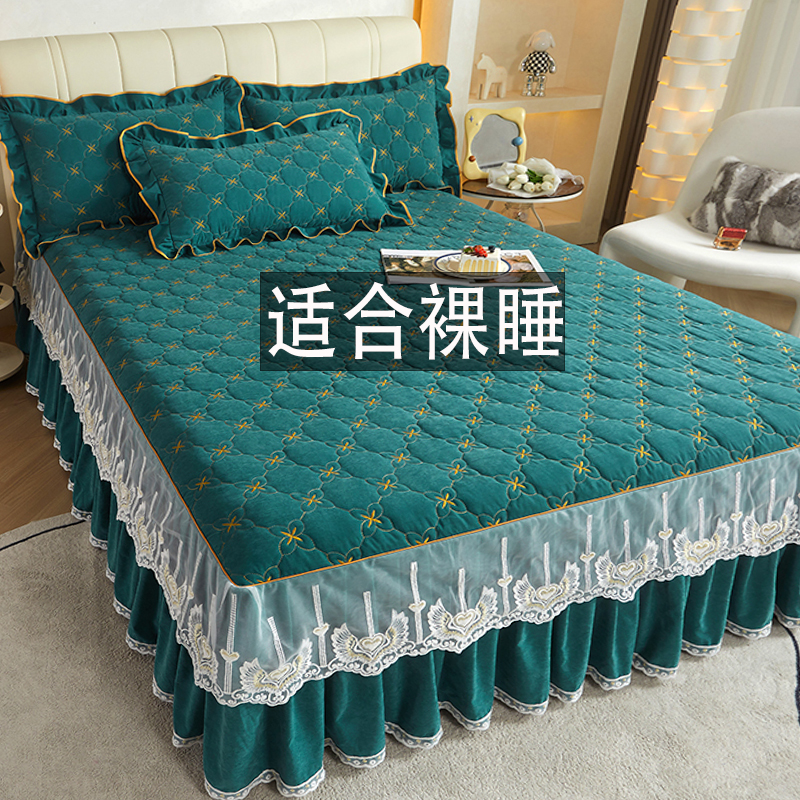 2023新款云朵棉单床裙-花影