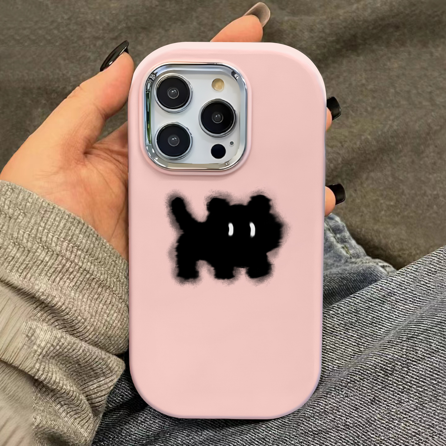 惊奇黑猫肤感壳适用苹果15手机壳iphone13/14promax防摔12/11女软