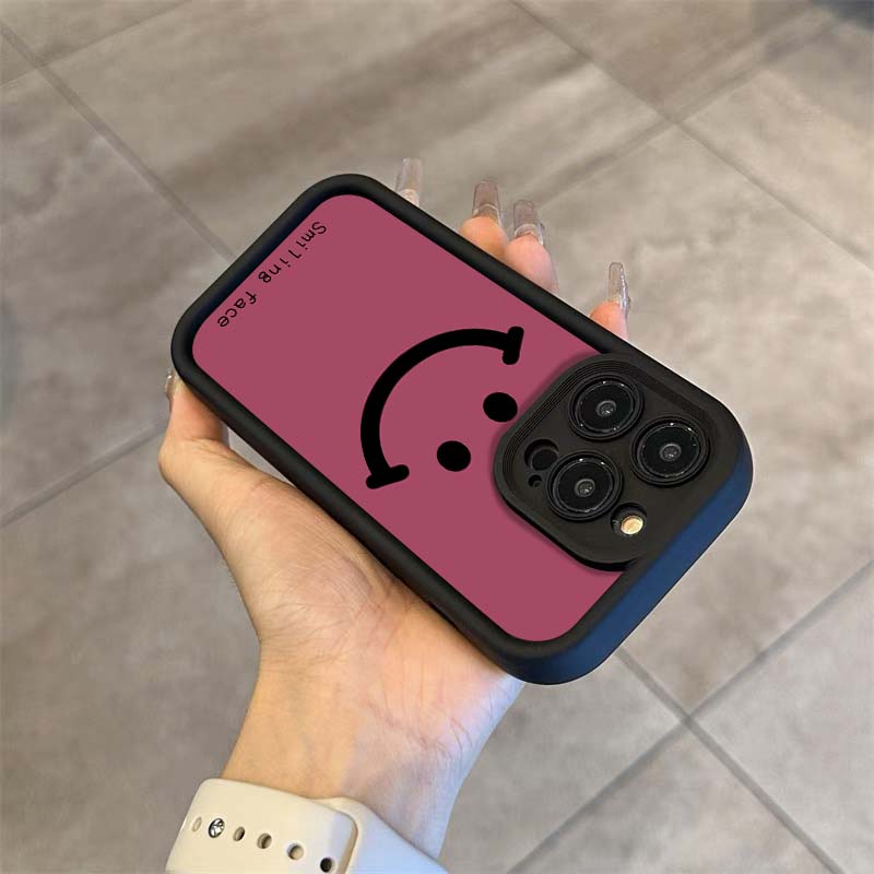 Yellow笑脸适用于苹果13手机壳iphone14promax防摔12/11全包女软