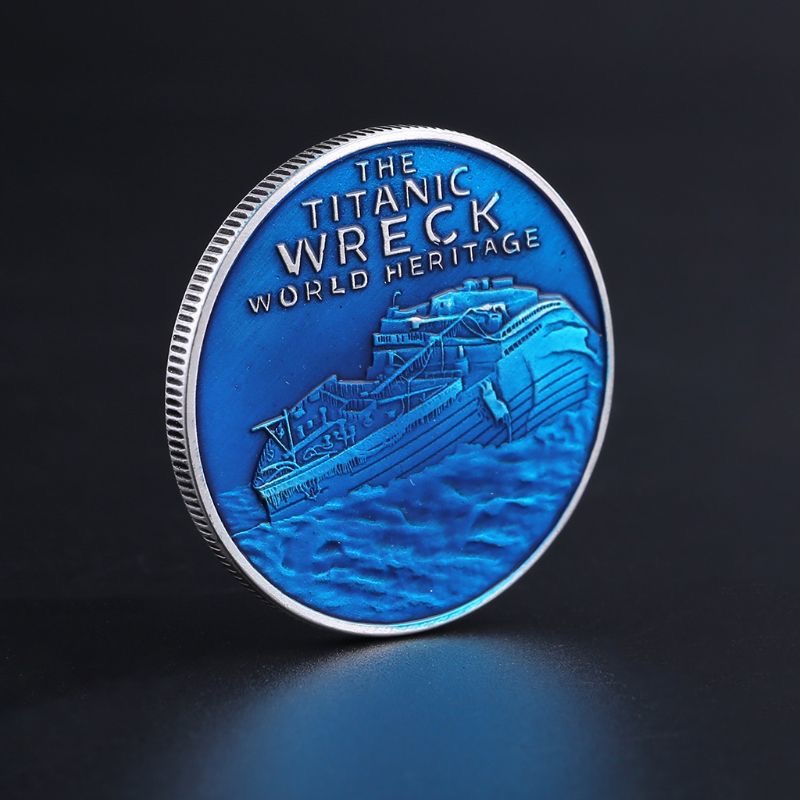 英国泰坦尼克号船沉没梦幻之船爱情纪念章金属纪念章单枚收藏品