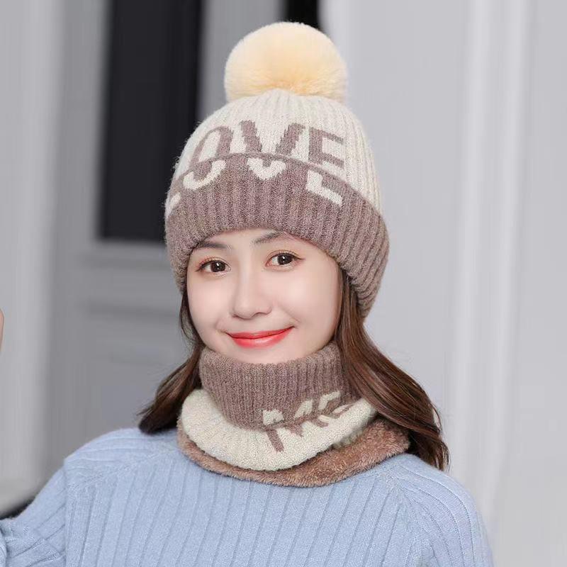 帽子女保暖防寒毛线帽针织帽秋冬季骑车冬天坐月子帽孕妇帽子产后