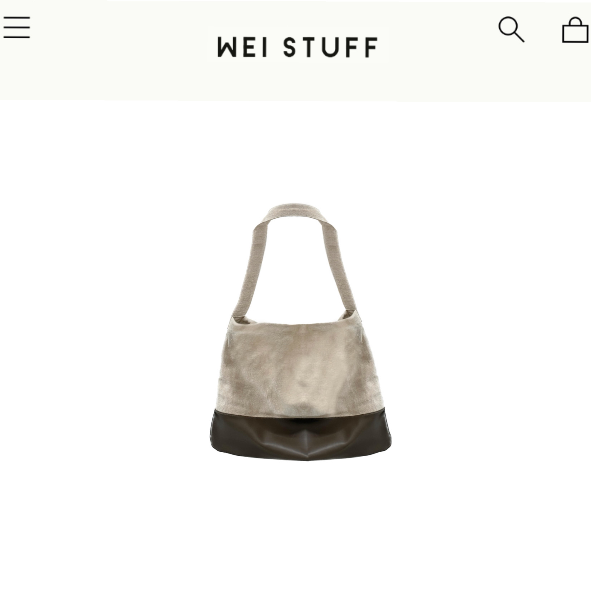 WEI STUFF 撞色拼接托特包 4883