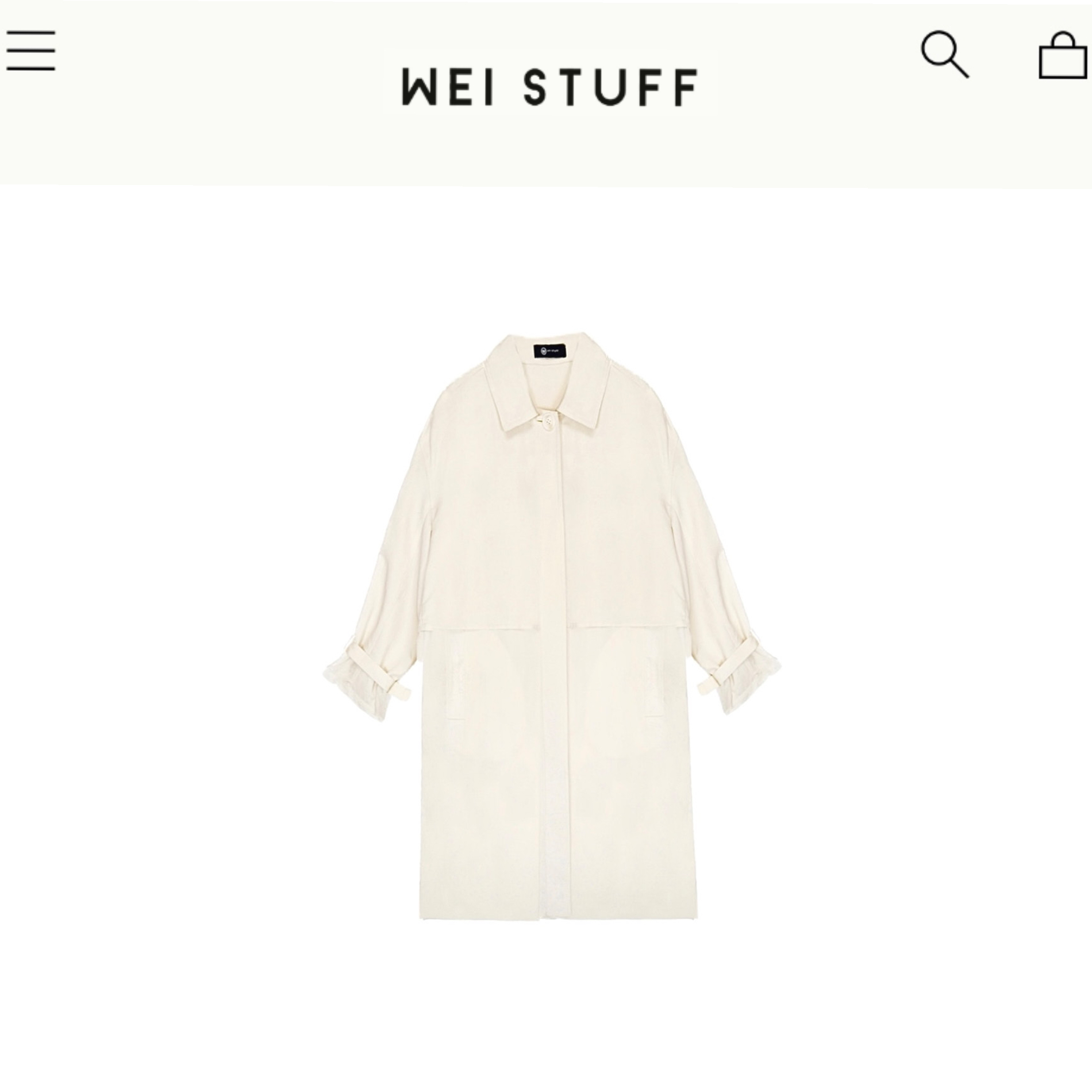 WEI STUFF “黑标系列”经典本命风衣 4854
