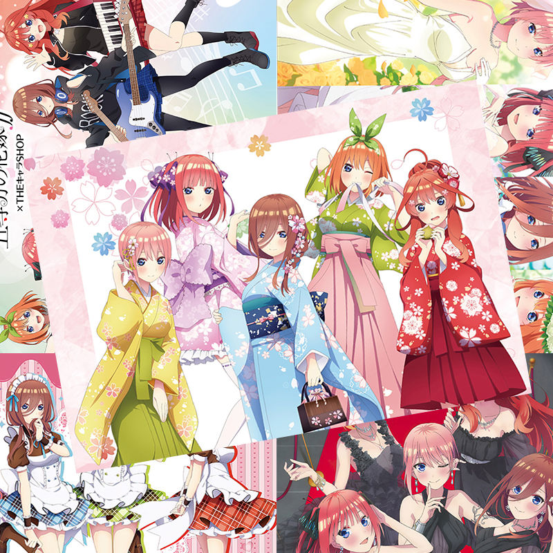 五等分的花嫁海报三玖二乃四叶二次元动漫宿舍高清壁纸墙纸画册