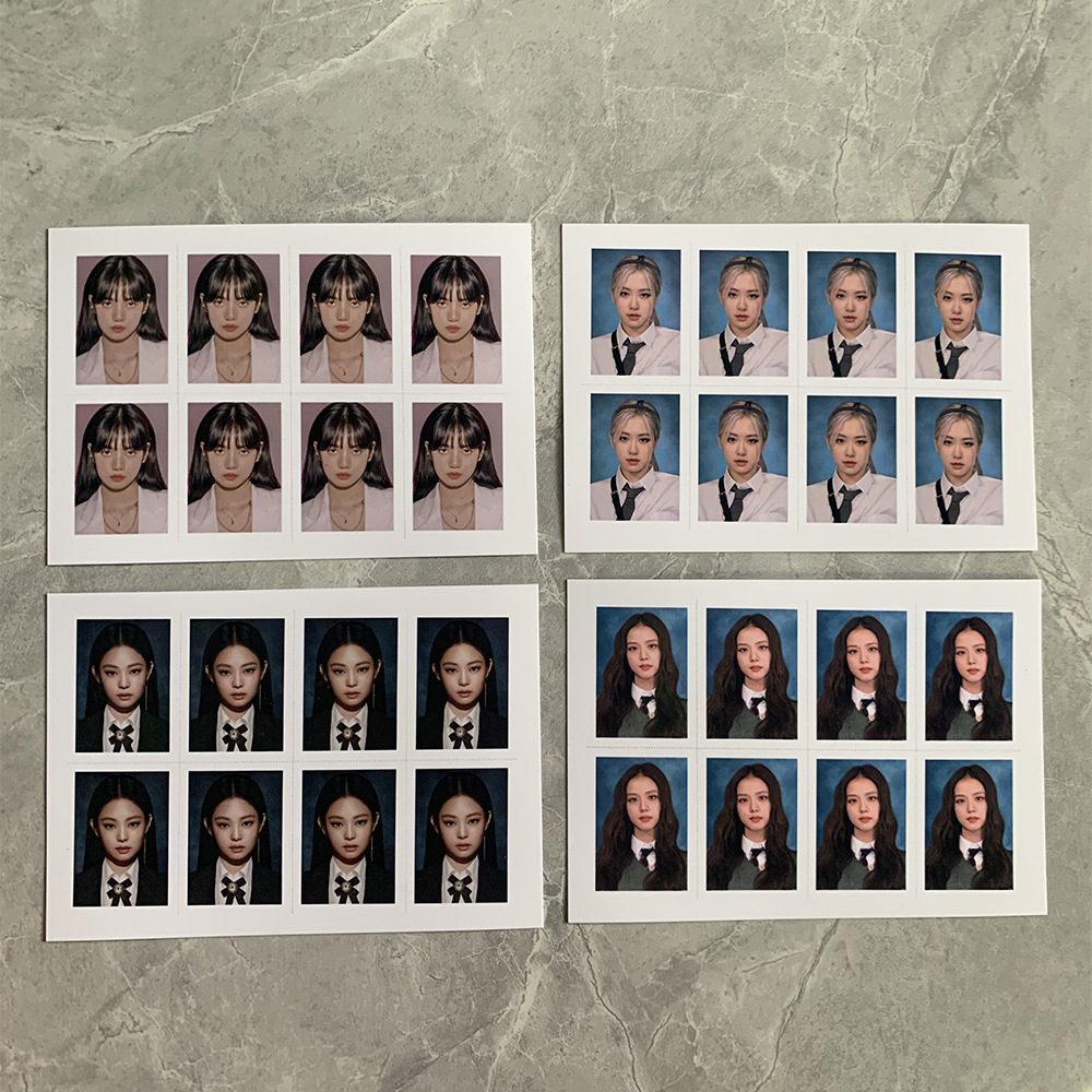 BLACKPINK同款一寸照片 ID卡证件照 BLINK周边明信片证件照片