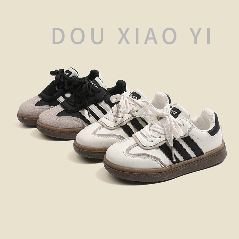 小首尔专属秋季爆款儿童休闲德训鞋洋气百搭魔术贴单鞋尺码标准