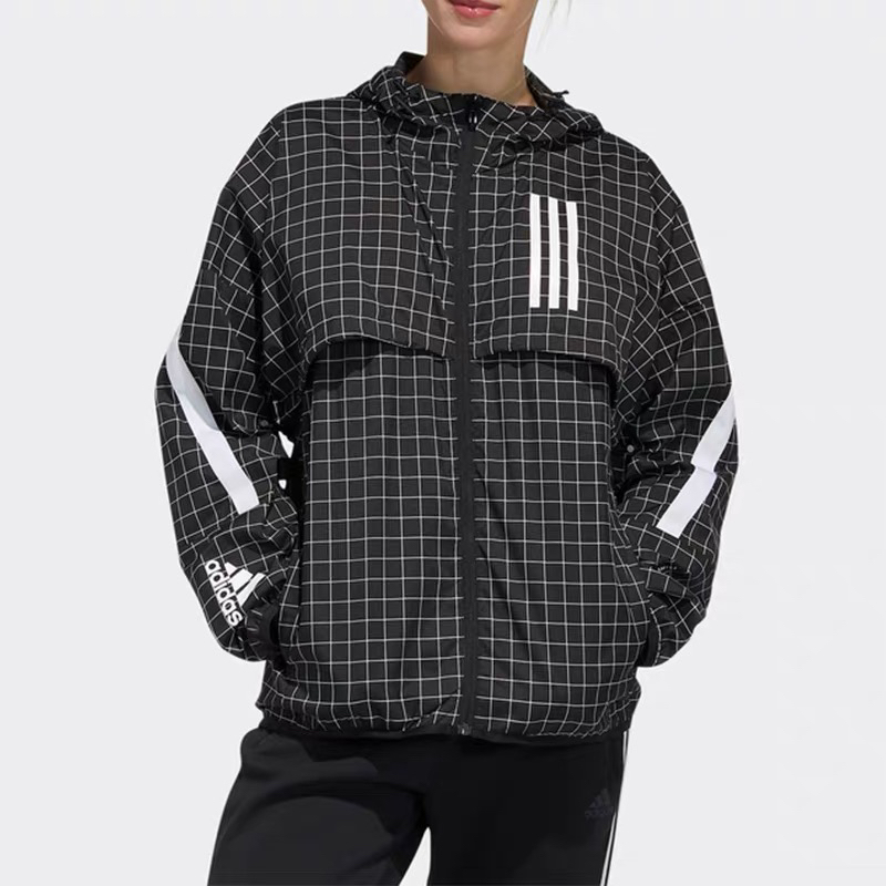 Adidas/阿迪达斯休闲女子时尚潮流春秋运动户外防风外套GM0698