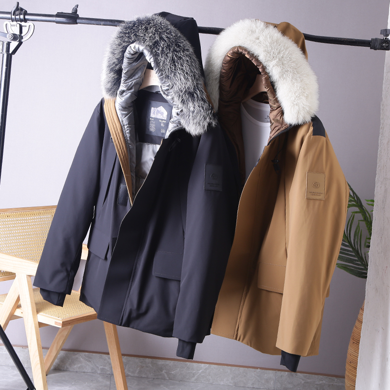 【李生严选】冬季新款简约百搭保暖连帽鹅绒服 X173-A13