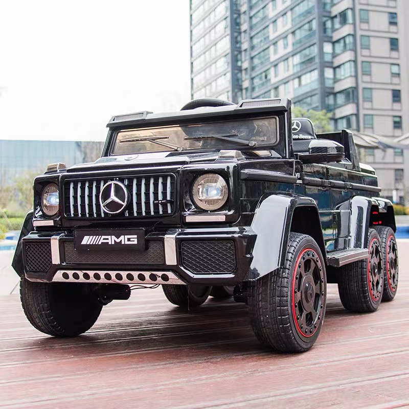 奔驰大G儿童电动车宝宝六轮遥控越野汽车可坐大人双人小孩玩具车
