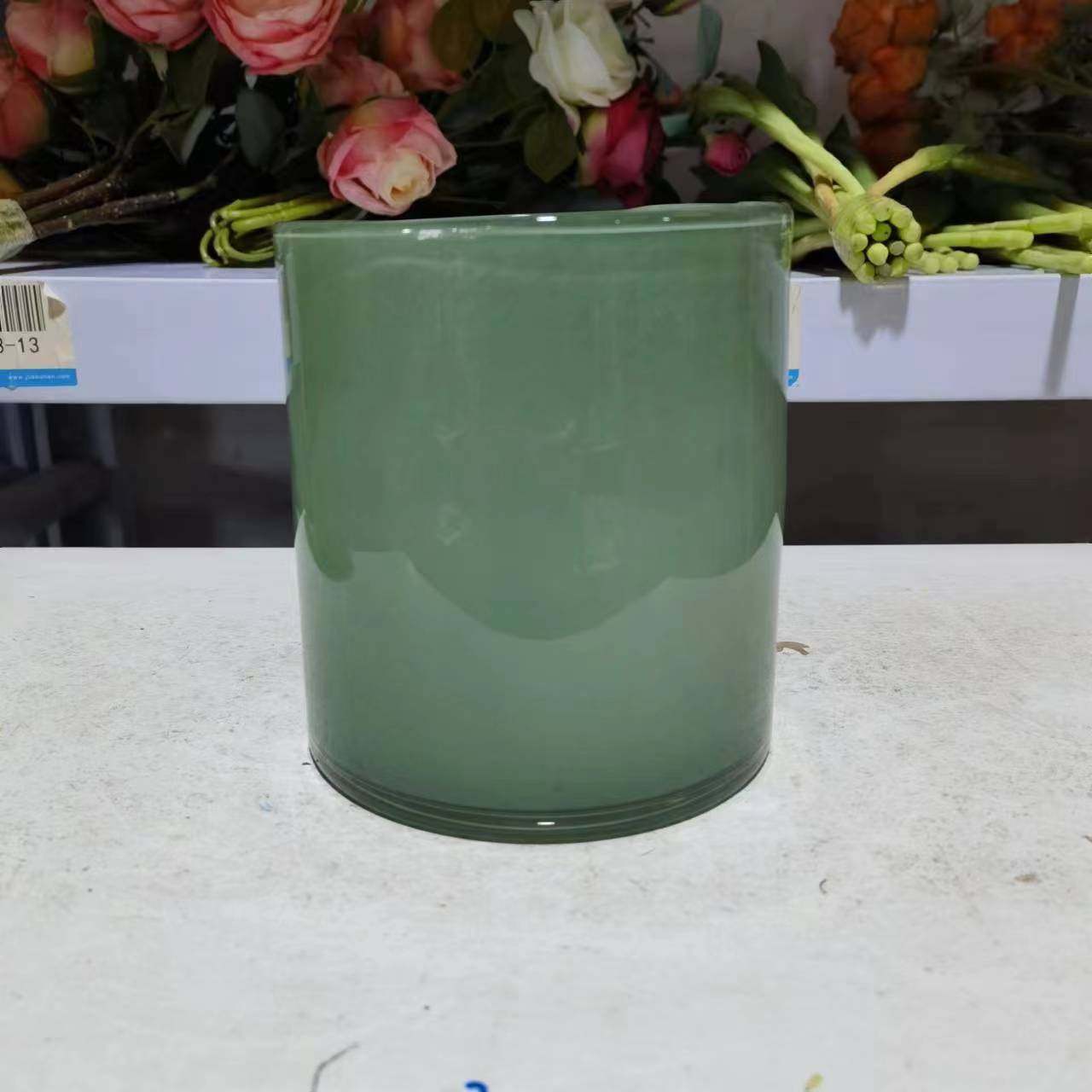[LY007]绿色垃圾桶花瓶