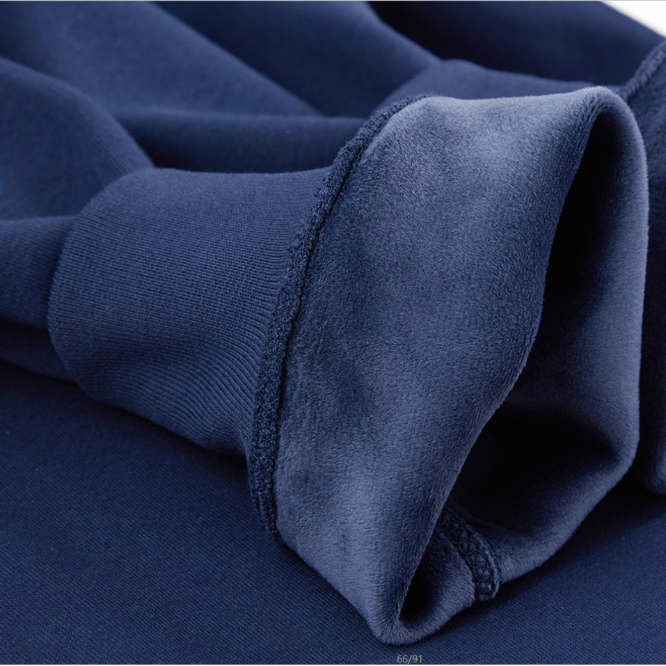 冬季加绒加厚卫衣男长袖圆领男士打底加肥纯色百搭时尚宽松保暖