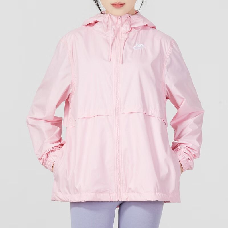 Nike/耐克连帽外套运动休闲舒适梭织女装夹克DM6180-690 D