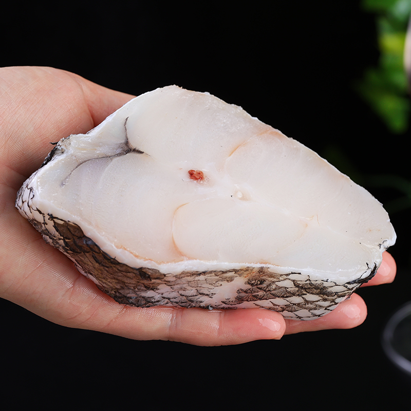 【大花推荐】新鲜速冻 肉质鲜嫩 营养美味 深海鳕鱼块390g/包*8包