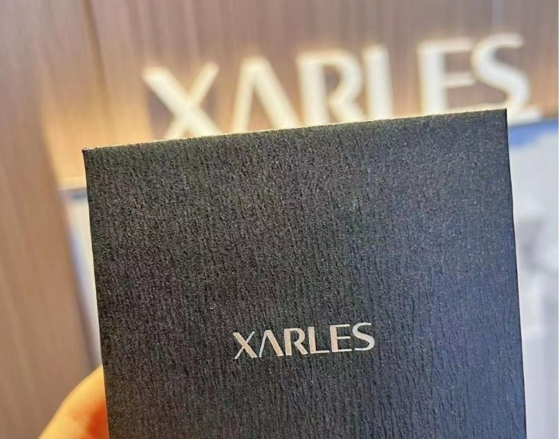 XARLES 铜合金项链 舒-字母CE立体门锆石微镶满镶J项链23322