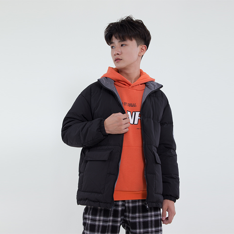 COCOTREE棵棵树冬季儿童立领两面穿印花户外中大童装保暖羽绒服