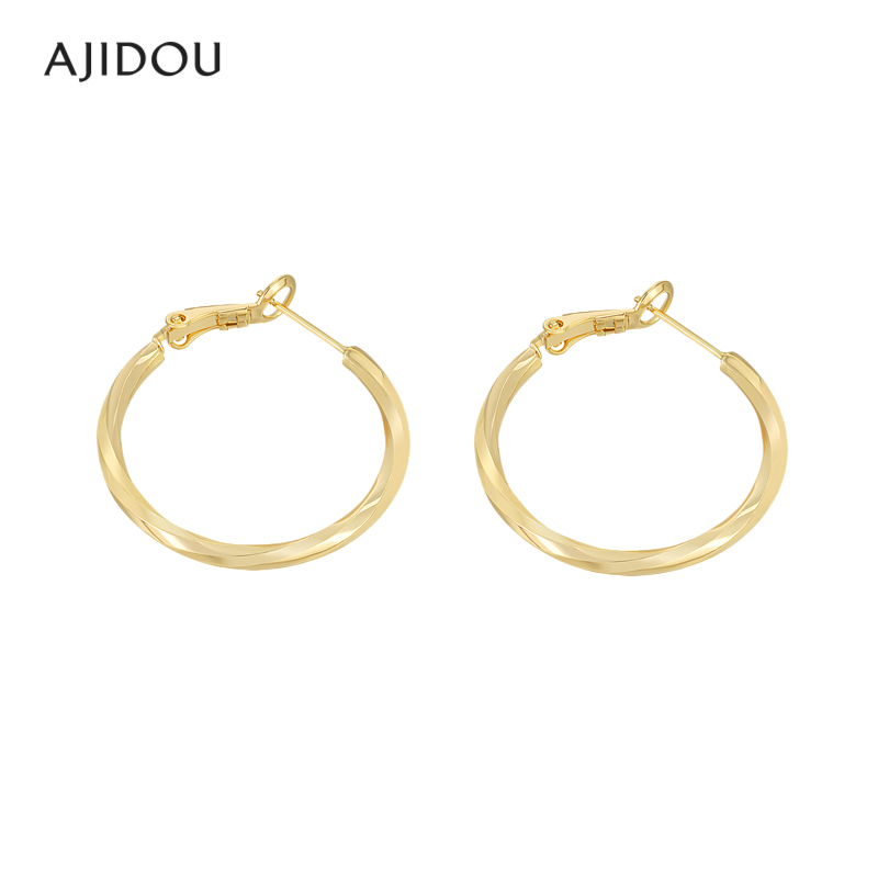 AJIDOU阿吉豆欧美风潮酷时尚圆环耳环