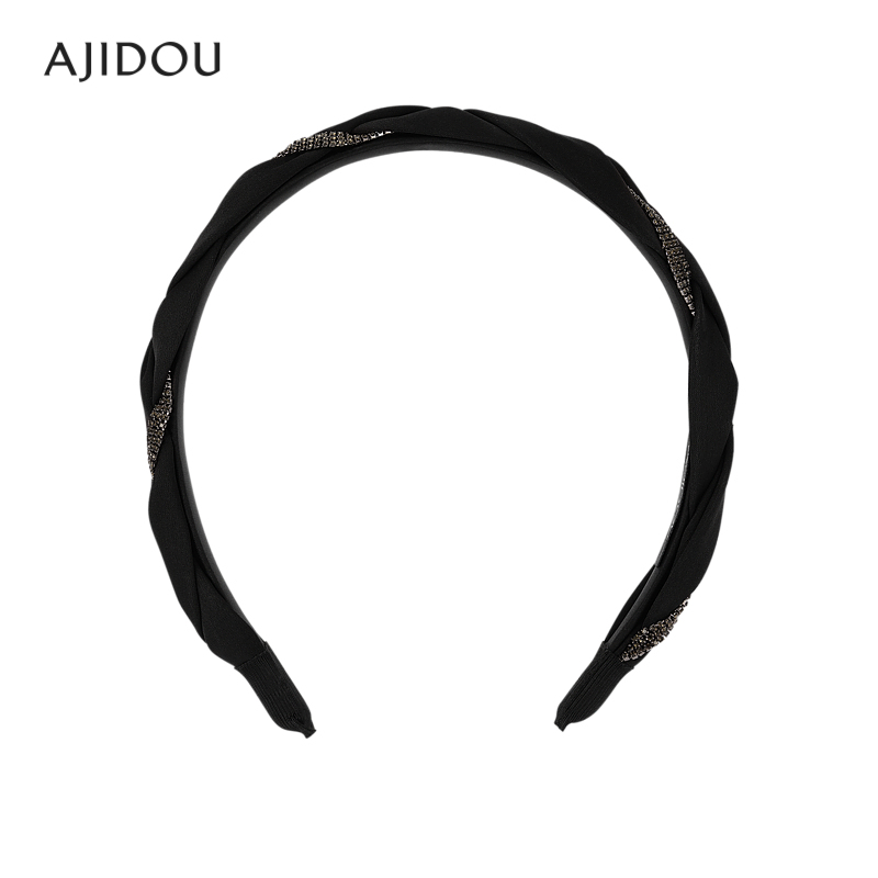 AJIDOU阿吉豆优雅ins风简约水钻发箍
