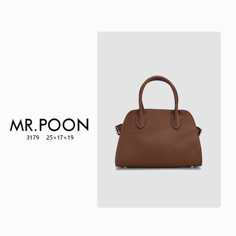 Mr.Poon/潘先生新款冬季时尚单肩包手提包轻奢托特包小号（现货）