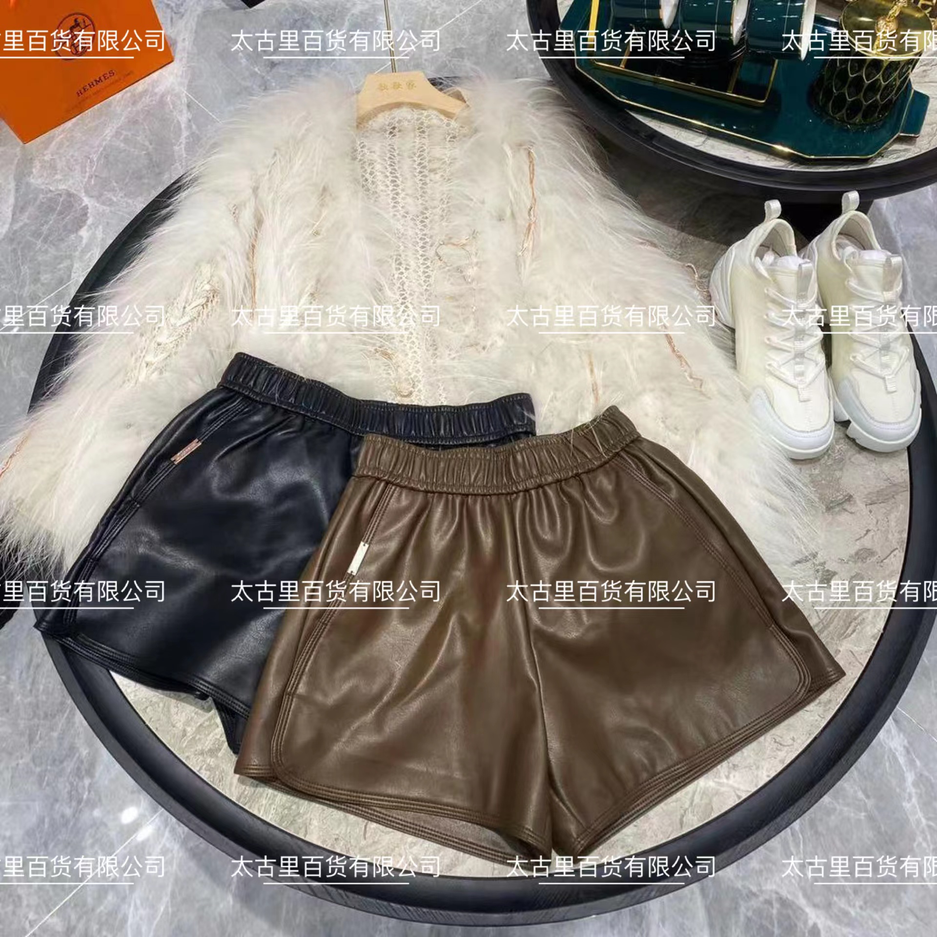 Loves Vtimen设计师款丨23s潮牌高腰阔腿显瘦靴裤时尚短裤