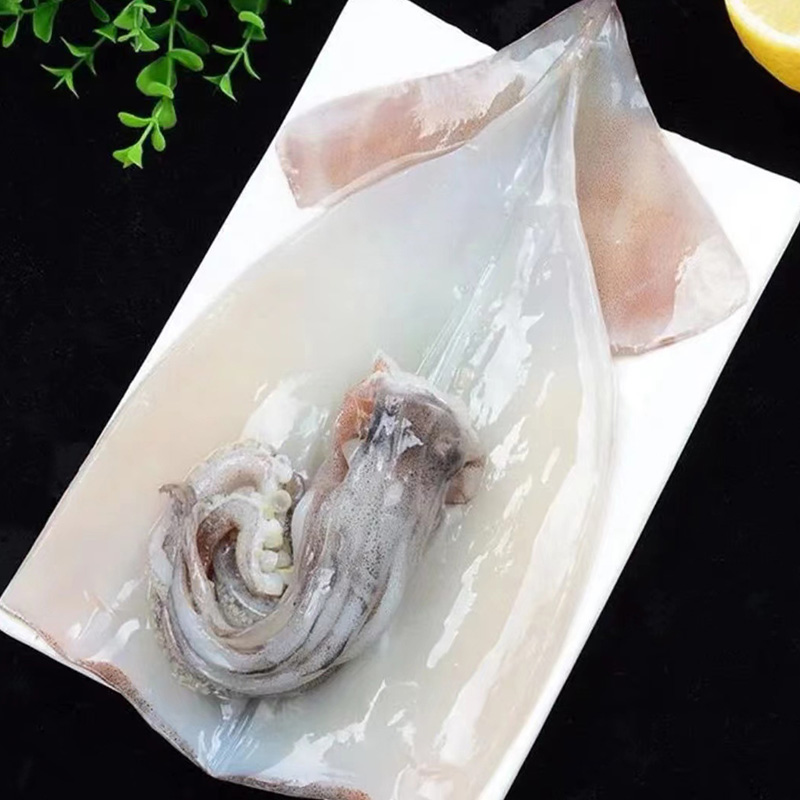 新鲜冷冻深海海捕鲜美三去大鱿鱼400g*4袋
