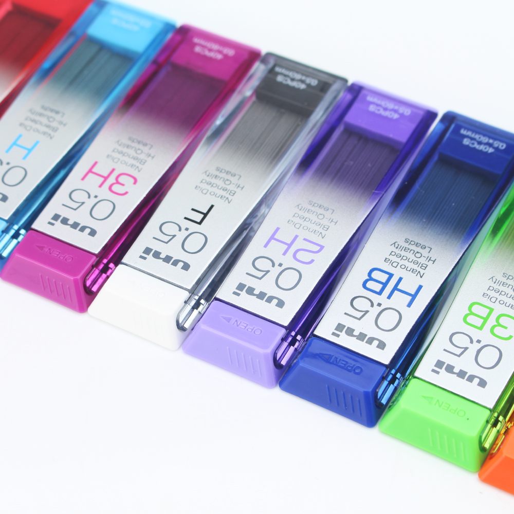 三菱Uni自动铅笔笔芯铅芯202ND0.5学生HB/2B多规格不易断考试涂卡