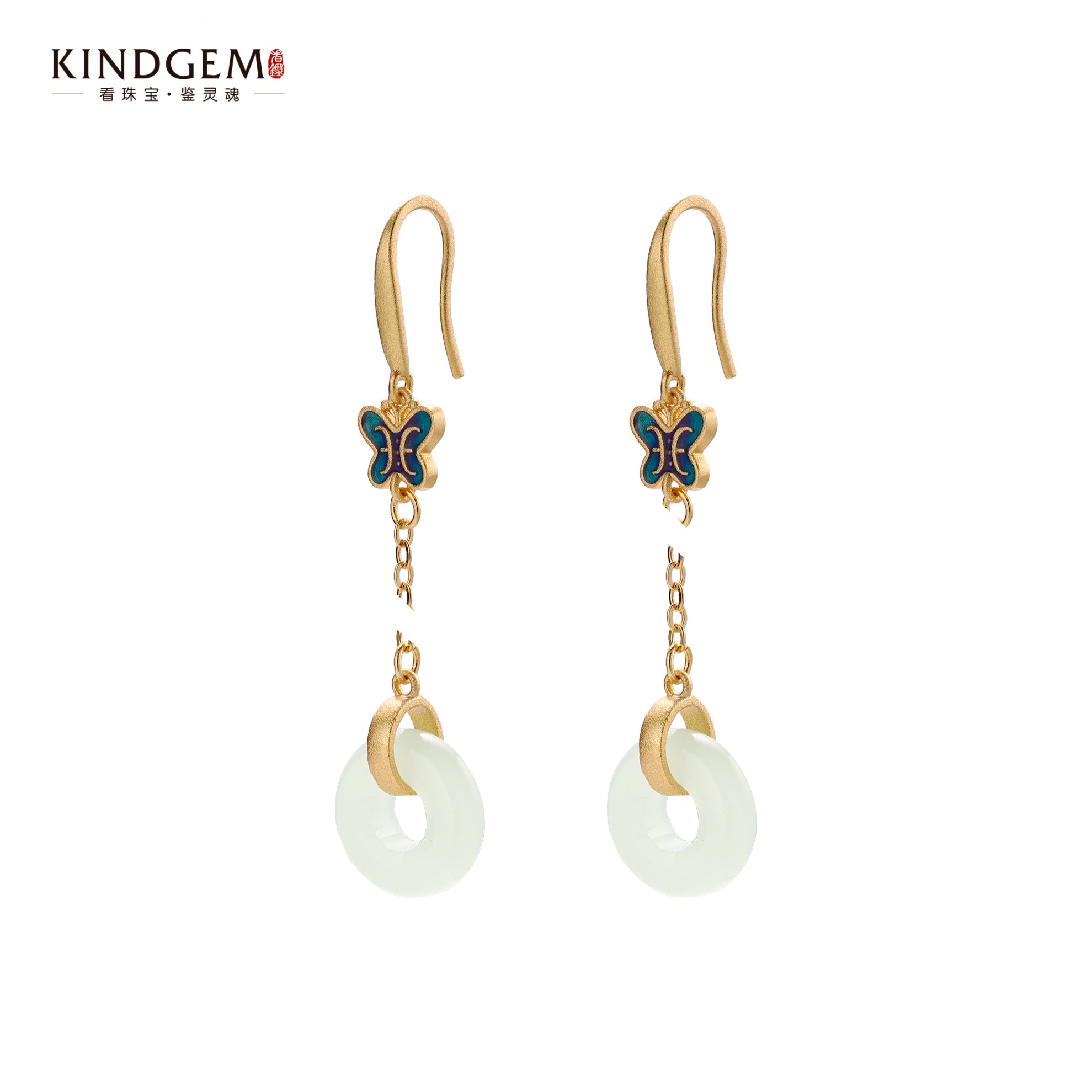 看鉴 铜合金耳饰 BC71XZPC-23446 新国风小众经典古风款精致耳环