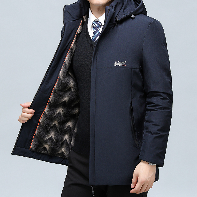 男士外套中老年男装爸爸装保暖棉服2023冬季外套棉衣男款加厚棉袄