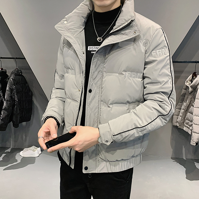 冬装潮牌羽绒服男士常规款冬季外套轻薄宽松时尚立领抗寒保暖秋冬