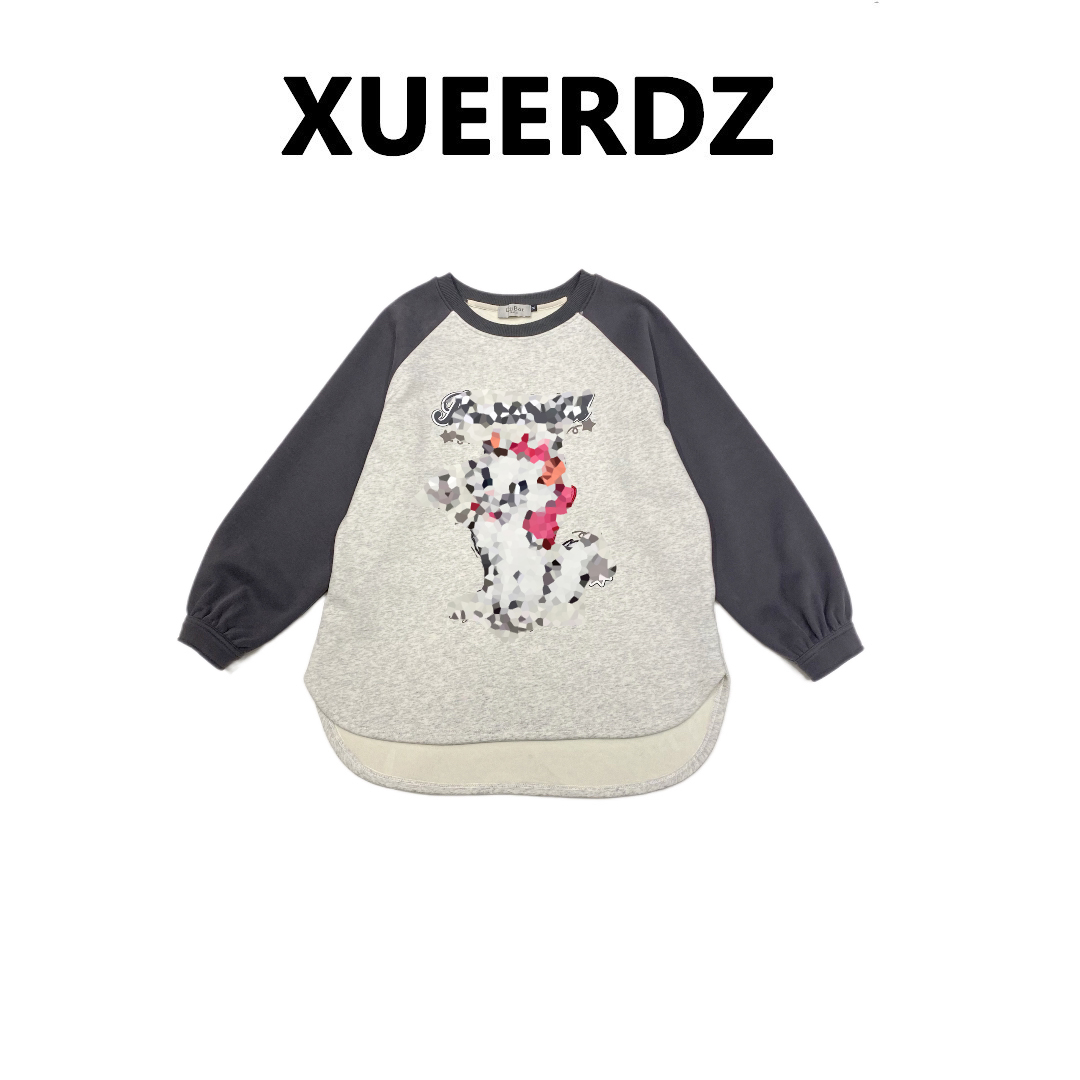 雪儿定制/梦露小猫 加绒加厚氛围感百搭套头情侣卫衣199893