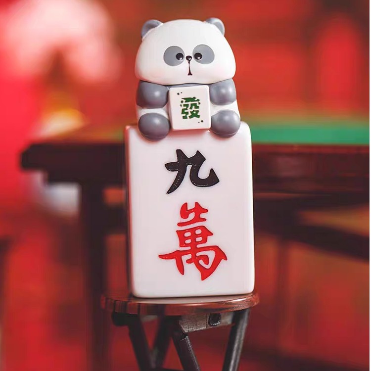 TOYCITY耙老师小耙听牌迷你可爱麻将户外便携盲盒盲袋摆件礼物