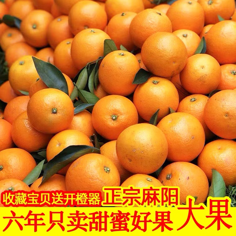【二哥专属】正宗湖南麻阳冰糖橙10斤包邮新鲜水果橙子当季手剥甜橙