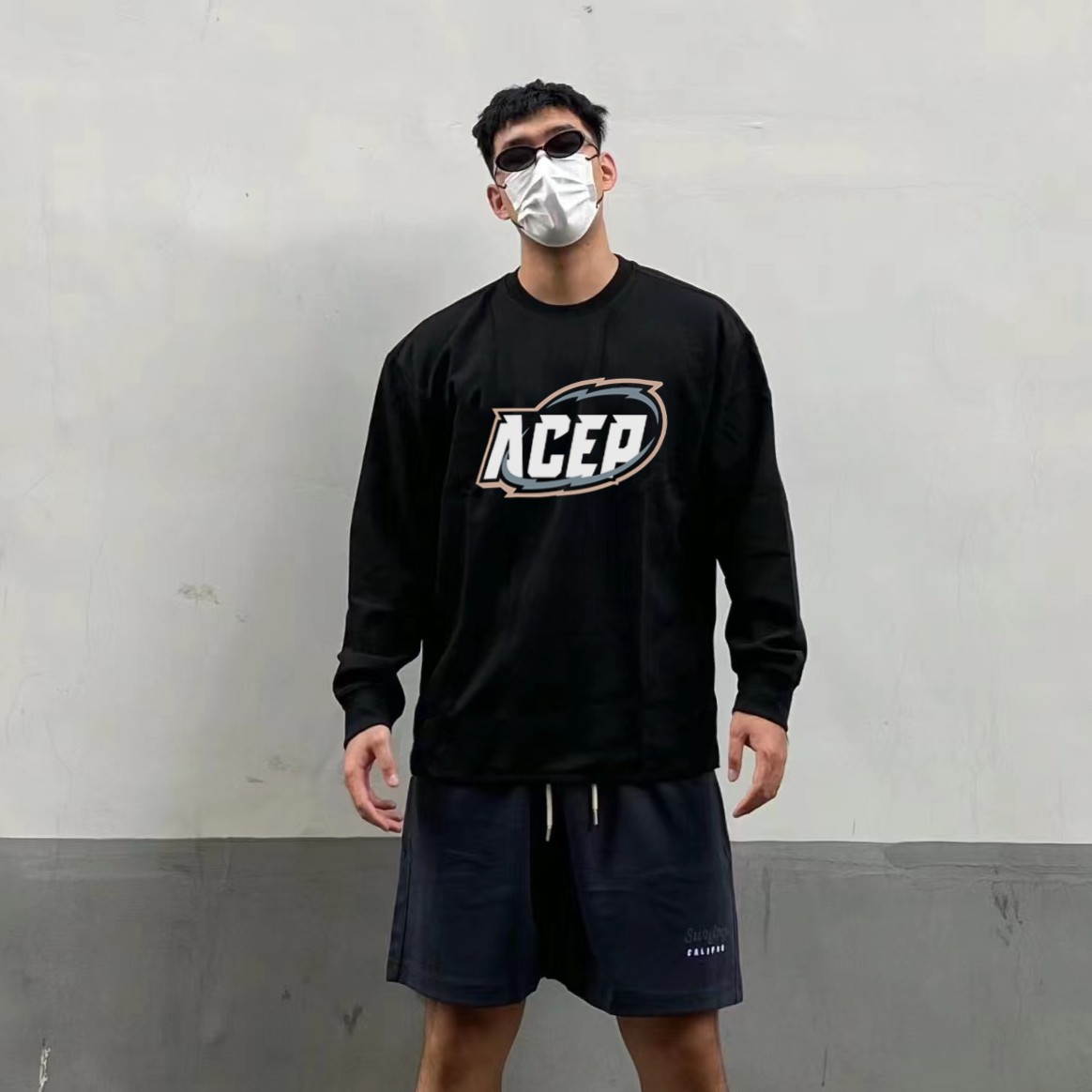 美式篮球T恤ACEP训练长袖体育生秋冬篮球投篮服运动上衣宽松健身