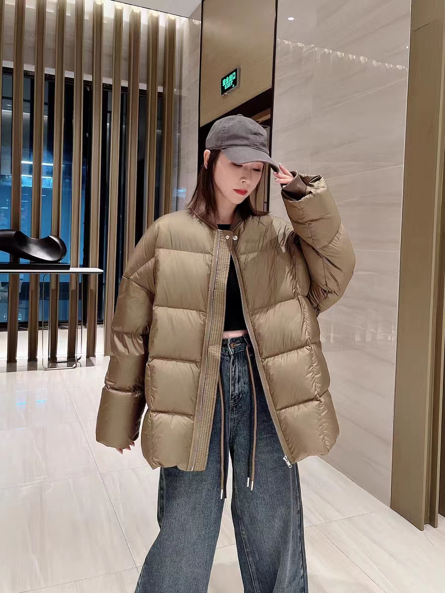 【欢欢喜专属】Maru RO马努2023新款90绒棒球领羽绒服女厚面包服