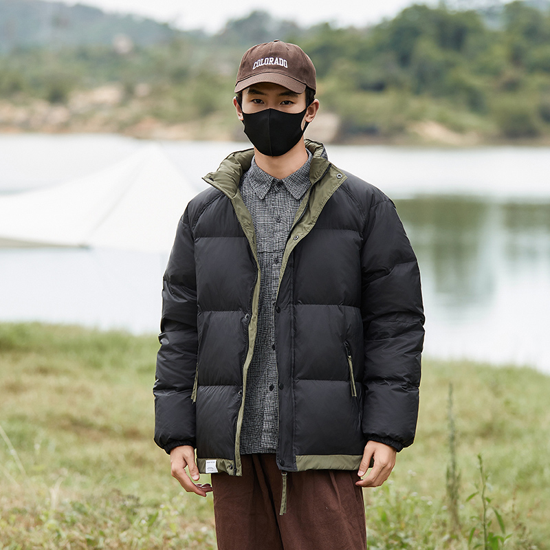 Harbe Wolfstan/悍爪狼秋冬情侣休闲潮流立领羽绒服