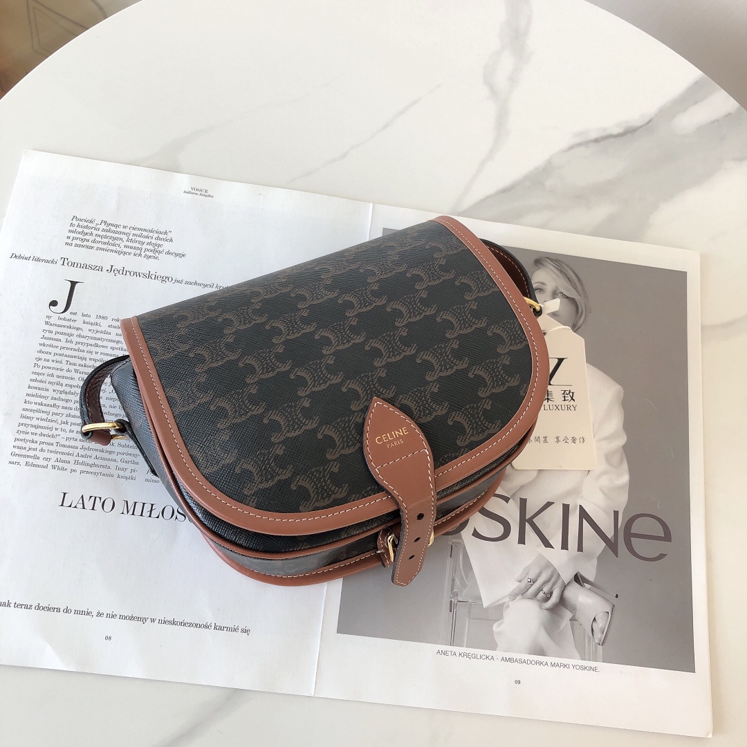 99新 Celine/思琳 celine马鞍小号单肩斜挎时尚包/无公价/严选