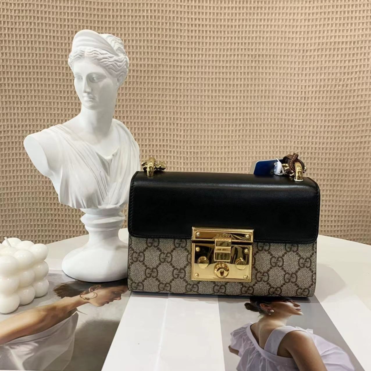 99新 GUCCI/古驰 GUCCI padlock月光宝盒单肩包/公价无/严选