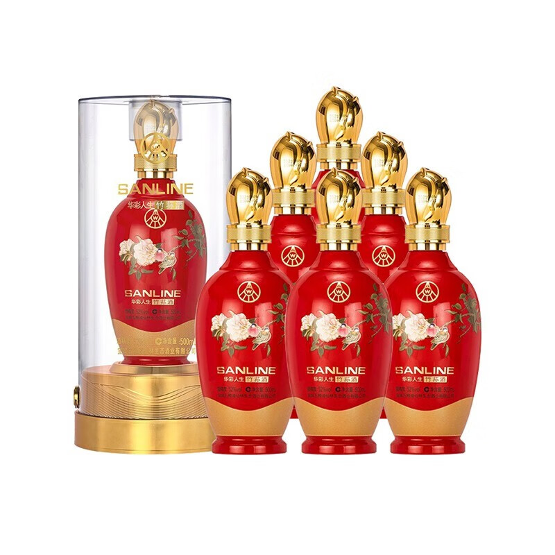 五粮液仙林 华彩人生·喜宴 露酒 。52度500ml*6