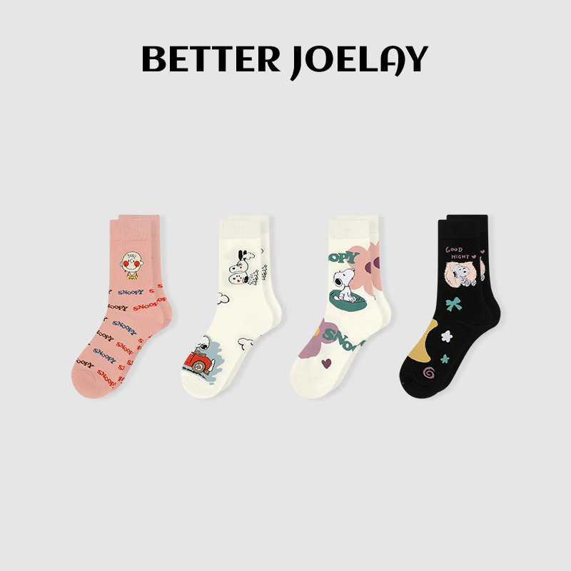 周明星 -【幻想狗狗】WT063款袜子女中长筒卡通可爱秋冬百搭ins潮