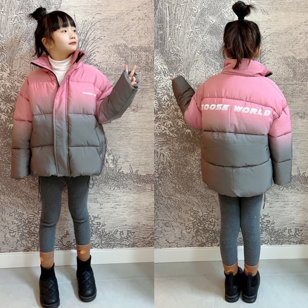 女童棉服外套2023新款中大童冬装加厚保暖儿童秋冬季棉衣短款棉袄