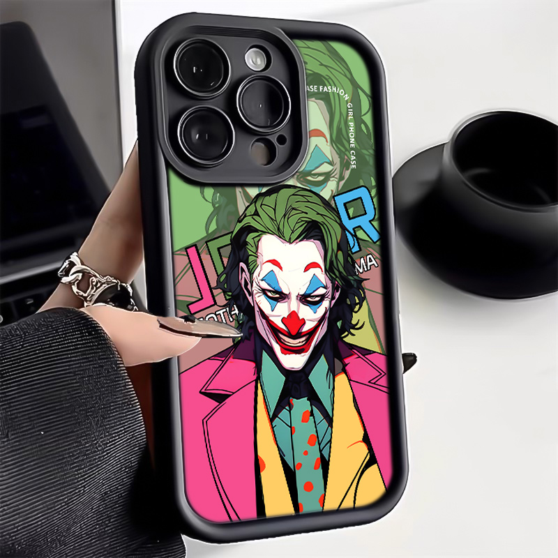 创意小丑iPhone14涂鸦苹果15promax手机壳13Pro个性12小众11/XS软