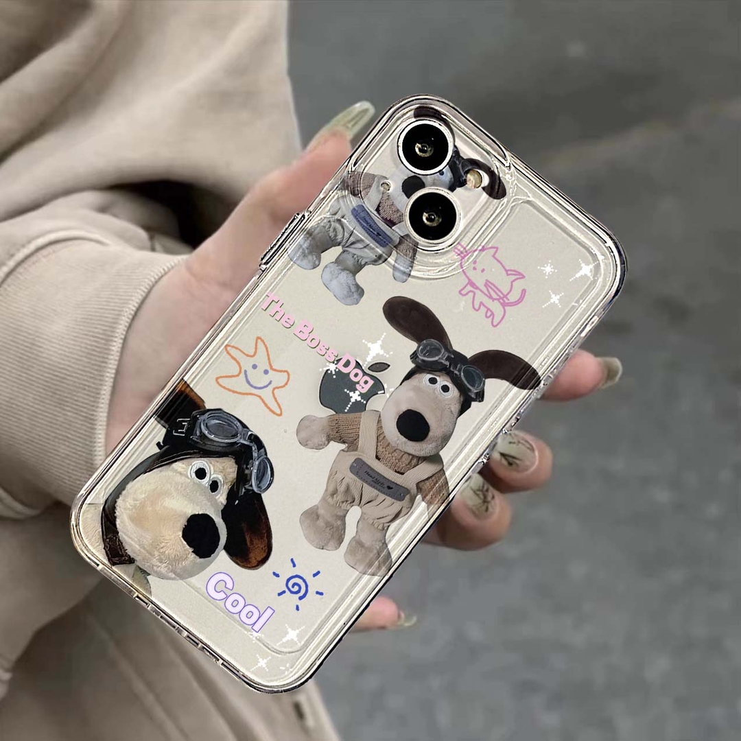 苹果透明15/14promax华为荣耀手机壳OPPO掌门狗VIVO小米创意13Pro