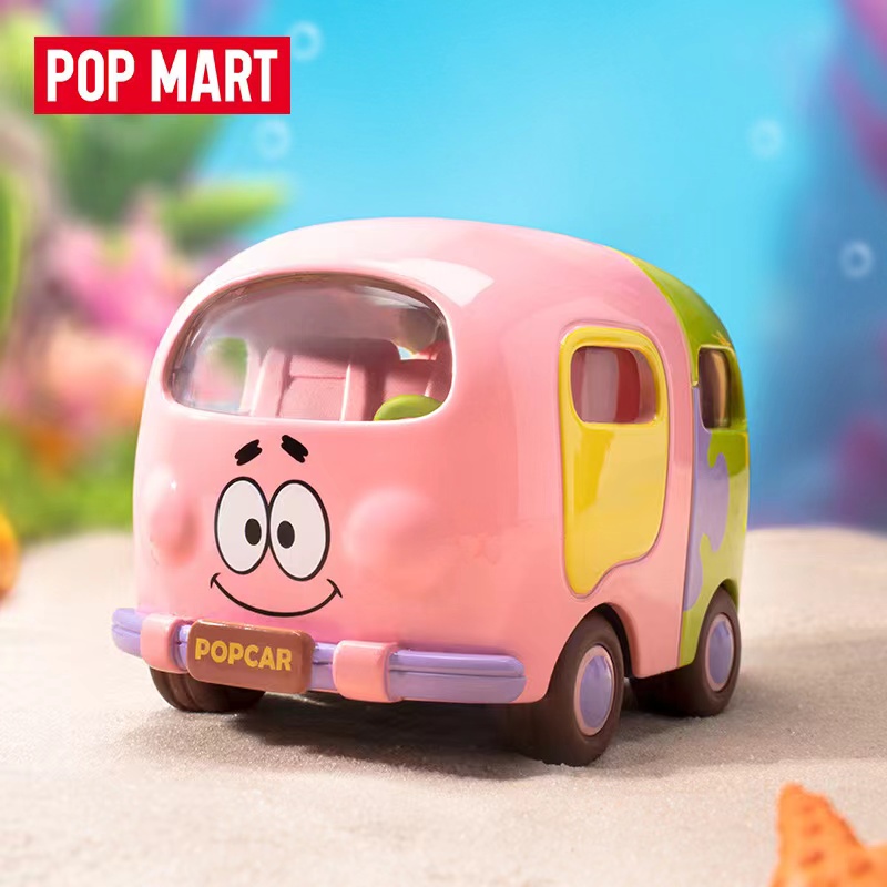 POPMART泡泡玛特海绵宝宝观光小车系列模型载具系列盲盒手派大星