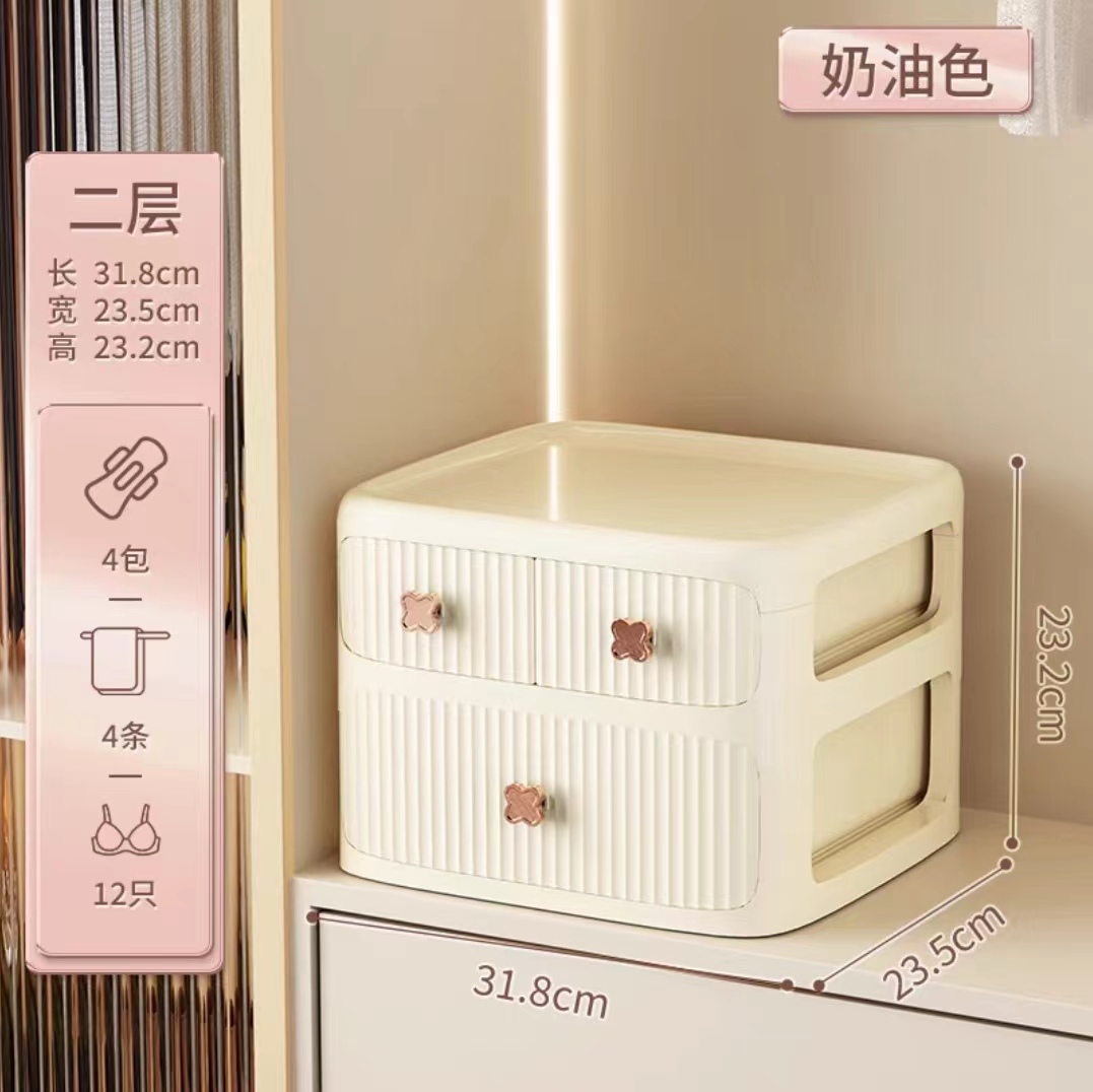 内衣内裤收纳盒家用袜子衣柜分层神器抽屉式自行车装备货架尾架