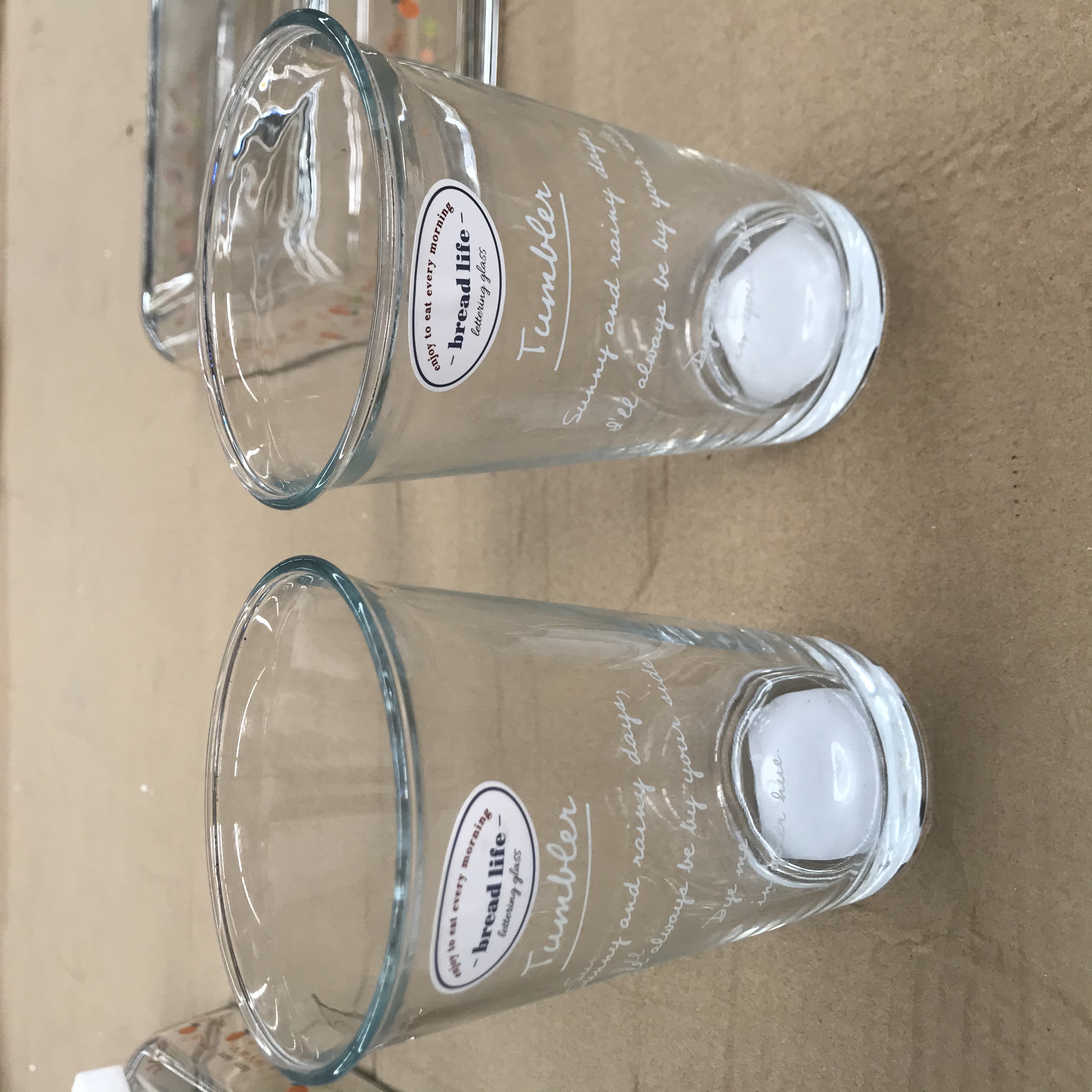 【工厂清仓】外贸品质玻璃水杯两只装