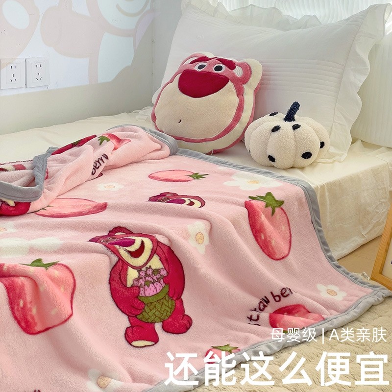 【直播爆款】2023迪士尼牛奶绒毛毯 A类母婴级宿舍车用多功能盖毯