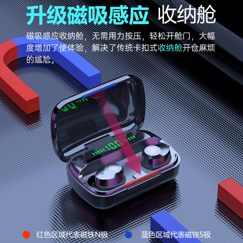 无线5.1蓝牙耳机高音质超长听歌情侣双耳入耳式运动运动男女通用