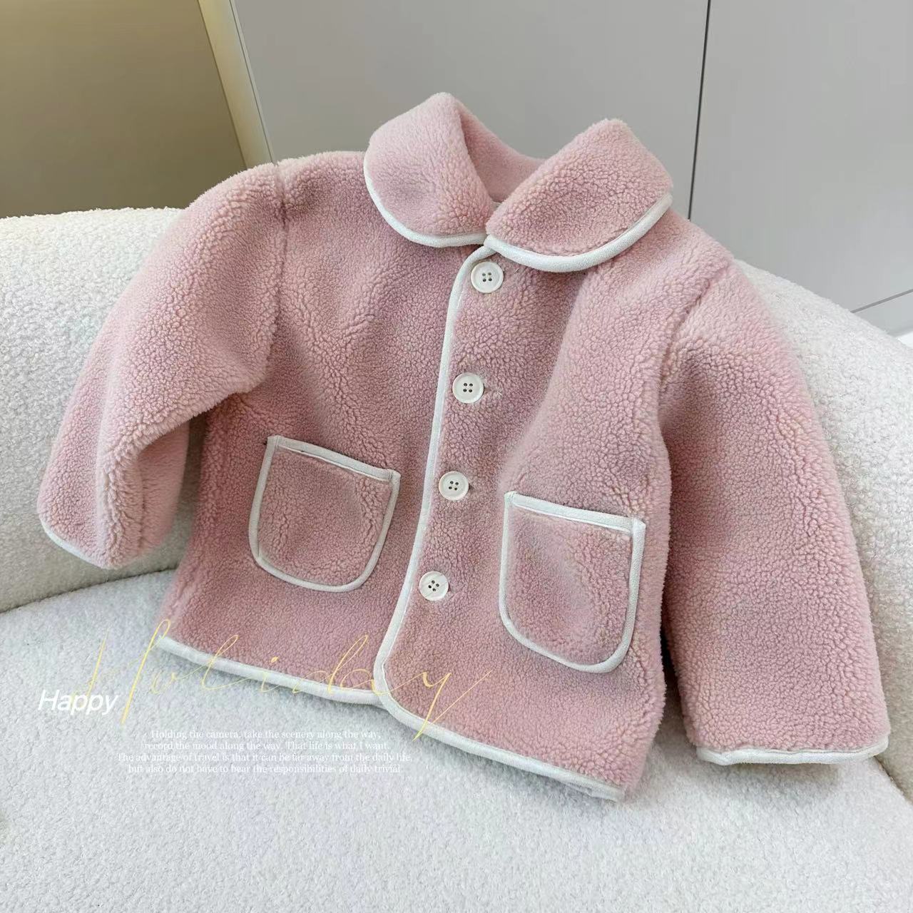 韩版洋气毛毛外套 x-8972